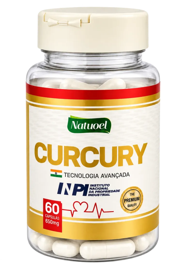 Pote de Curcury com 60 cápsulas